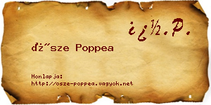 Ősze Poppea névjegykártya